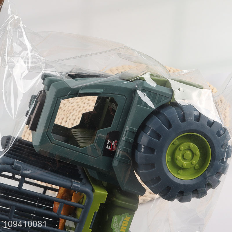 China wholesale durable dinosaur engineering truck for boys