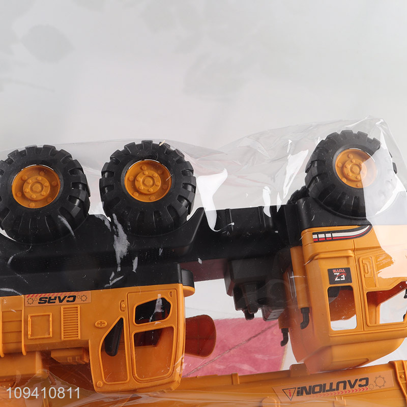 Top products orange engineering crane truck toy for boys