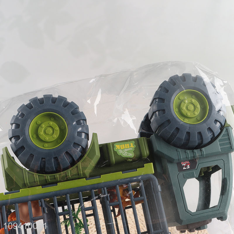 China wholesale durable dinosaur engineering truck for boys