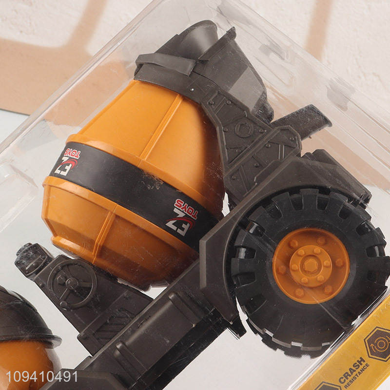 Low price cute engineering mixer vehicle toy