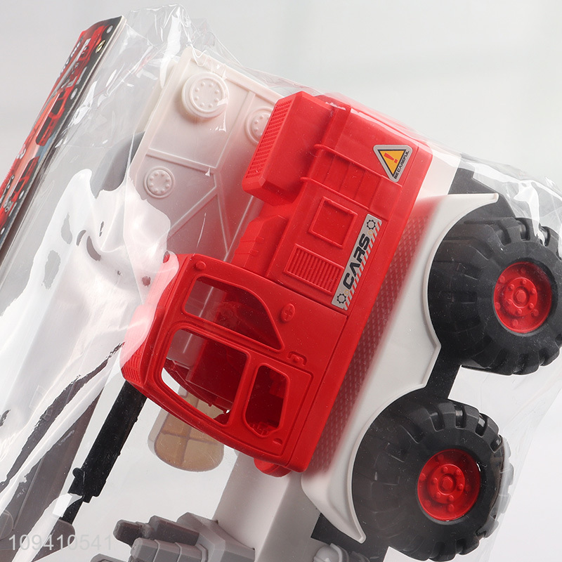 New arrival  red crane truck toy for kids