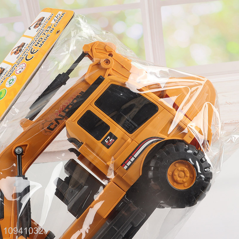 Popular products yellow engineering excavator vehicle toy
