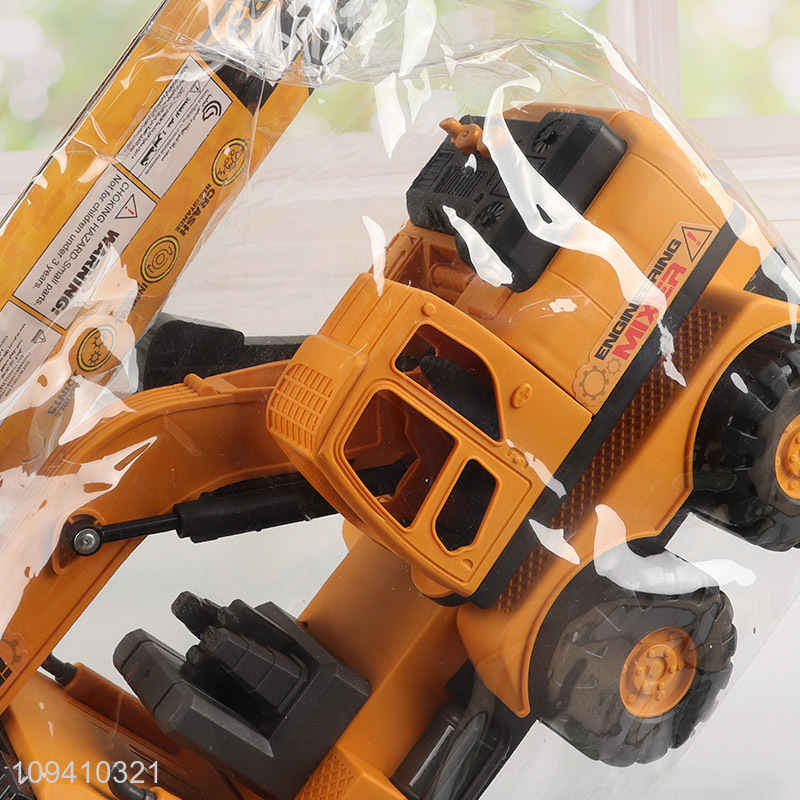 Popular products yellow engineering excavator vehicle toy