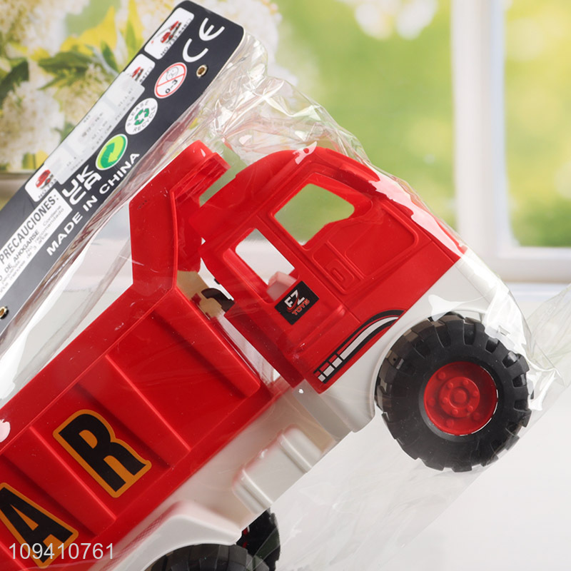 Hot sale kids' durable sliding red dump truck
