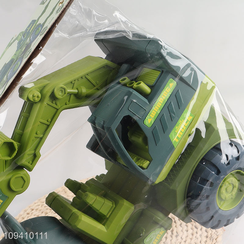New arrival triceratops dinosaur excavator truck toy for kids