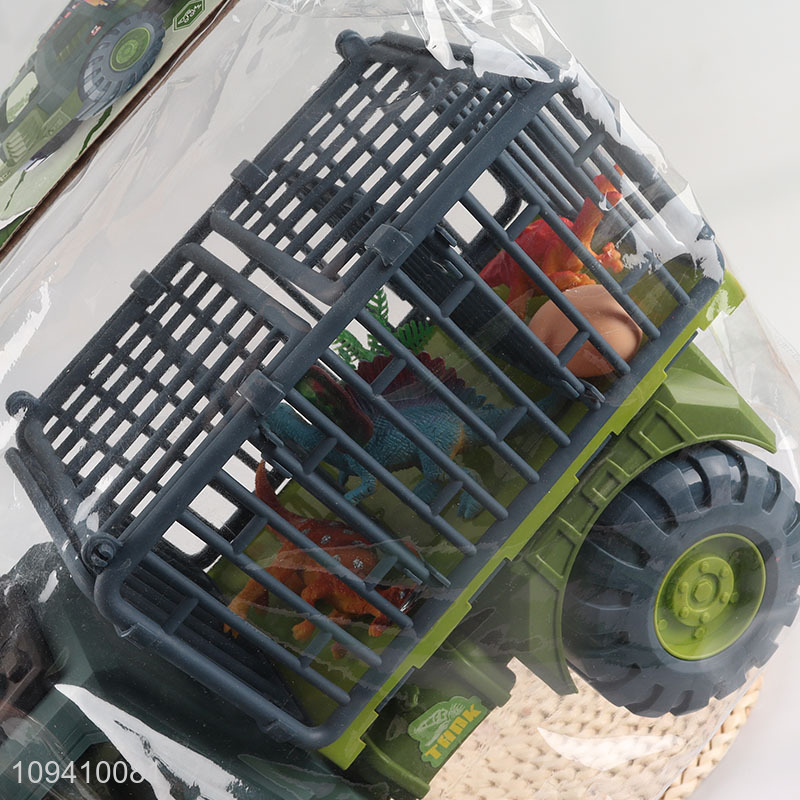 China wholesale durable dinosaur engineering truck for boys