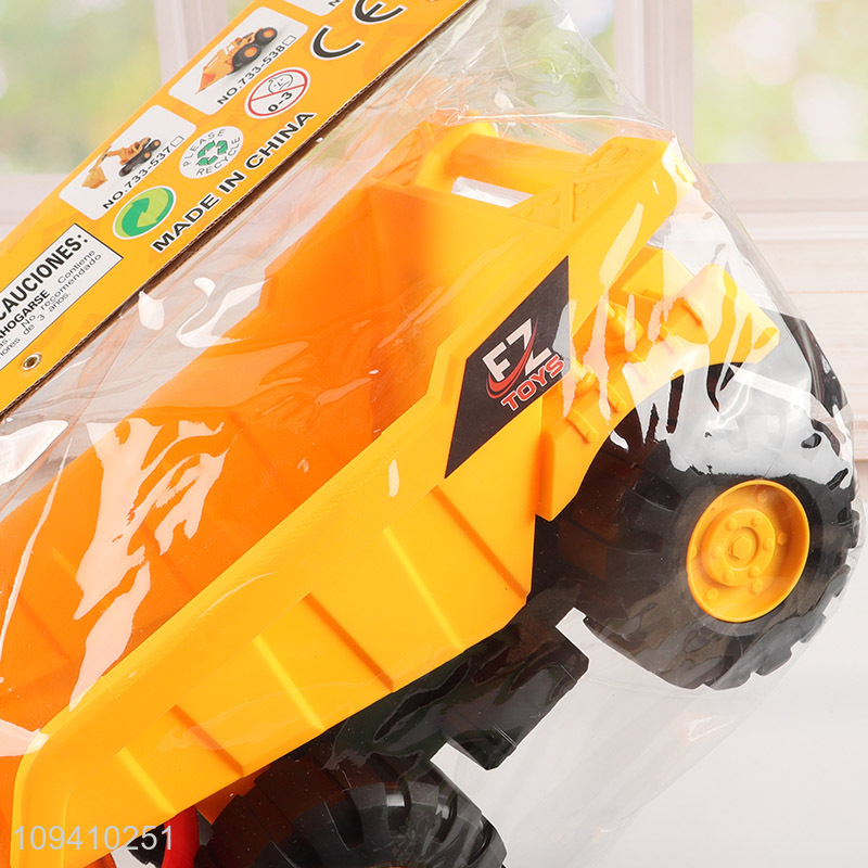 Good sale durable sliding cartoon crane truck toy