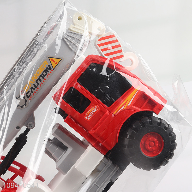 New arrival  red crane truck toy for kids
