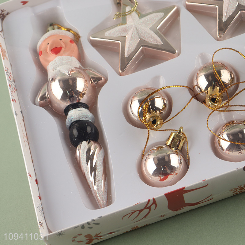 Top products golden decorative christmas hanging ornaments