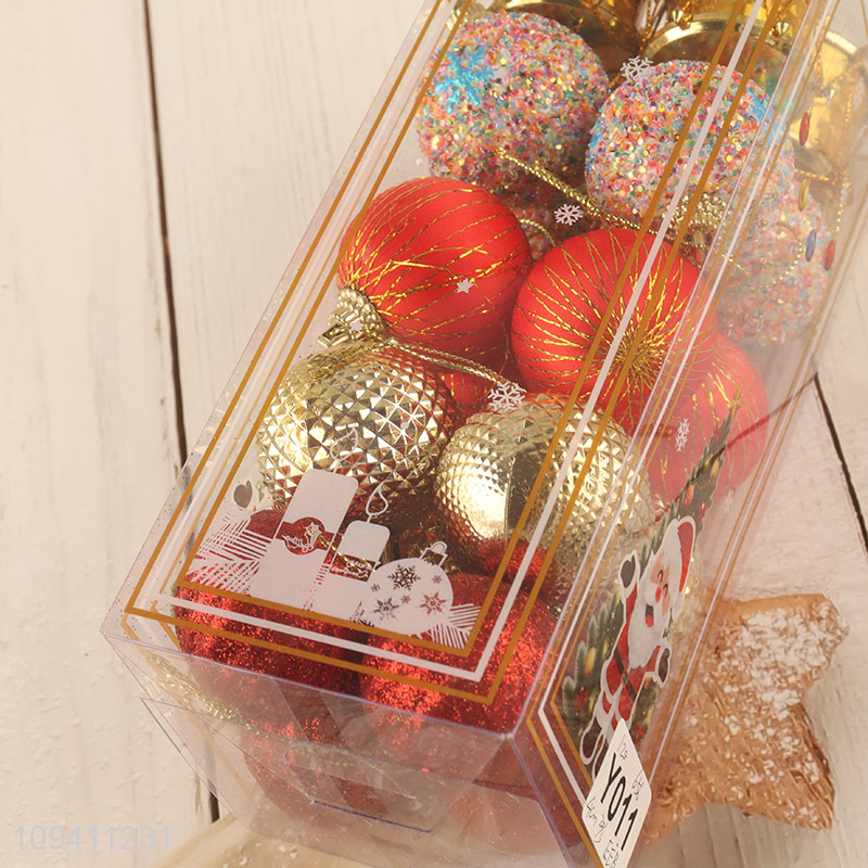 Good sale multicolor Christmas ball christmas hanging ornaments