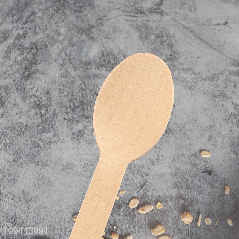 Yiwu market multicolor wooden disposable spoon for sale