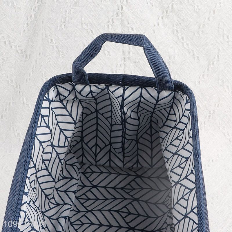New product polyester fabric storage basket with handles