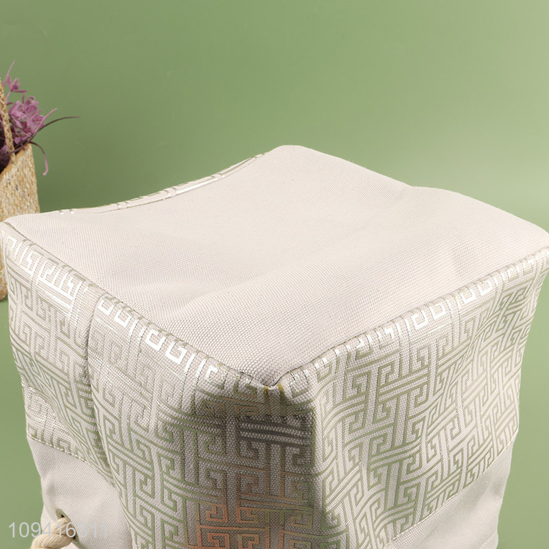 Yiwu market  square polyester basket for bedroom and living room