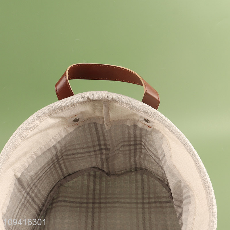 Hot sale round polyester storage basket for household