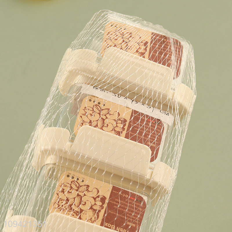 New arrival rectangular mini 4pcs storage jar set