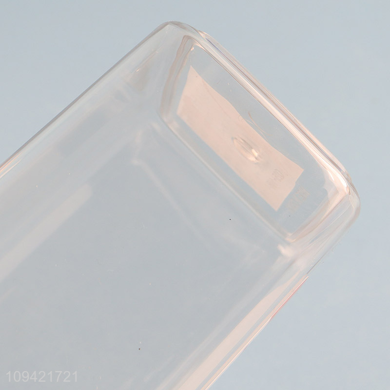 New arrival clear rectangular sealed storage jar