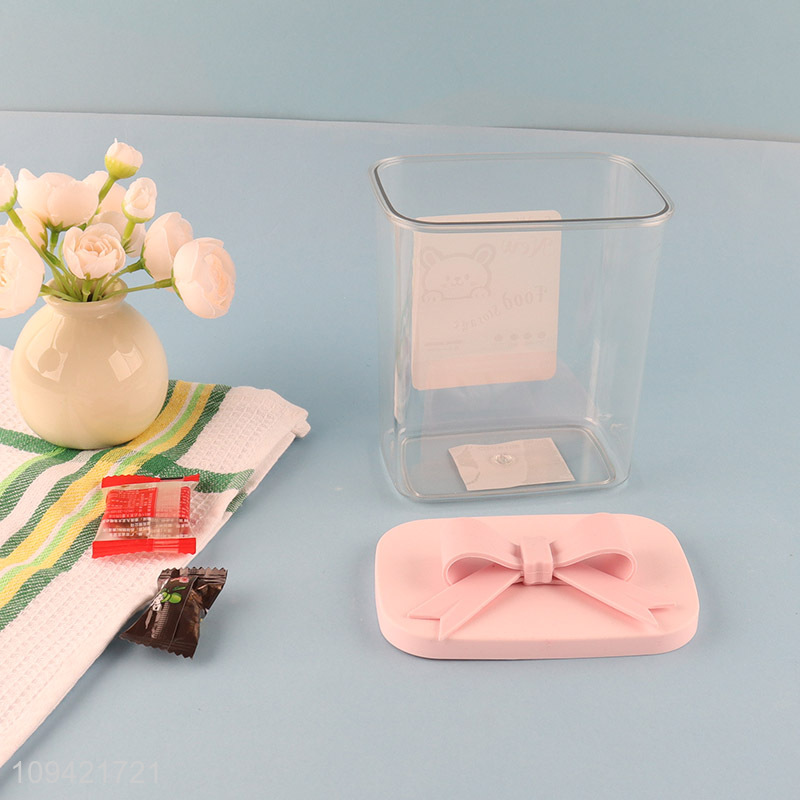 New arrival clear rectangular sealed storage jar