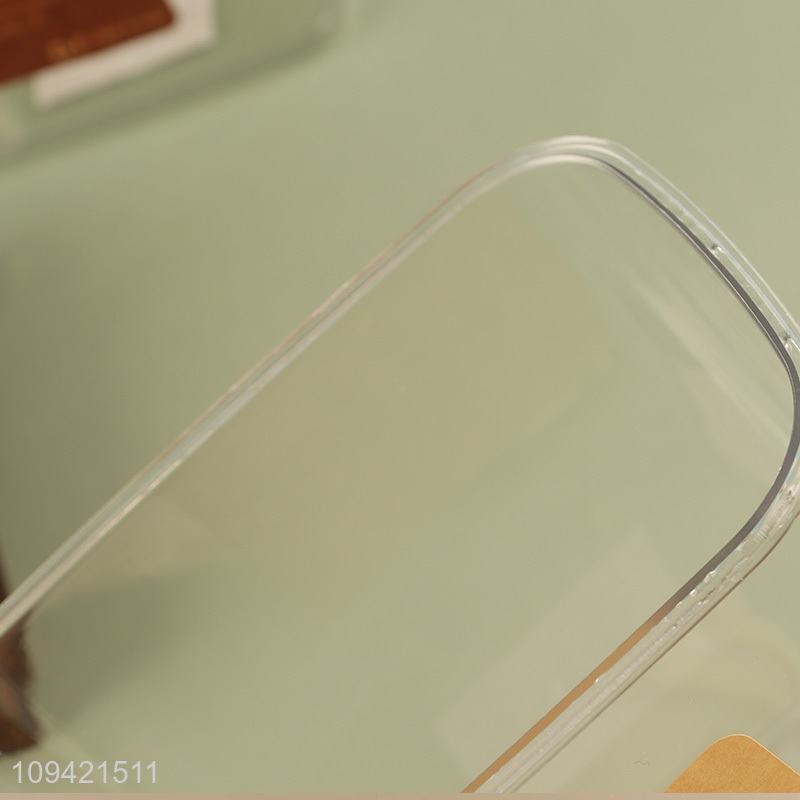 Factory supply rectangular storage jar with white lid