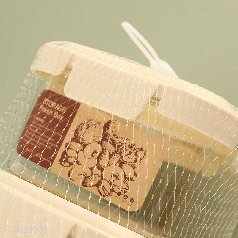 Low price square small 2pcs storage jar set