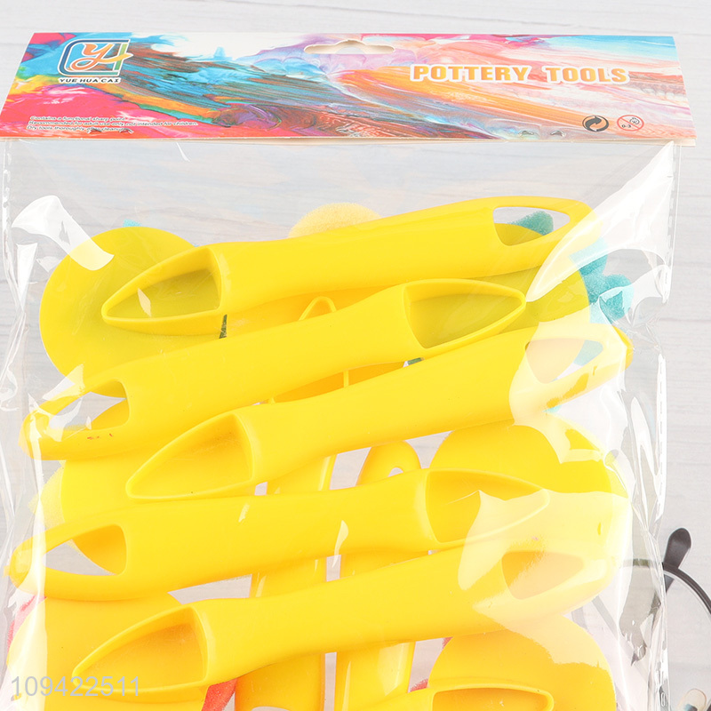 China wholesale 12pcs sponge stamp set for clay sculpting
