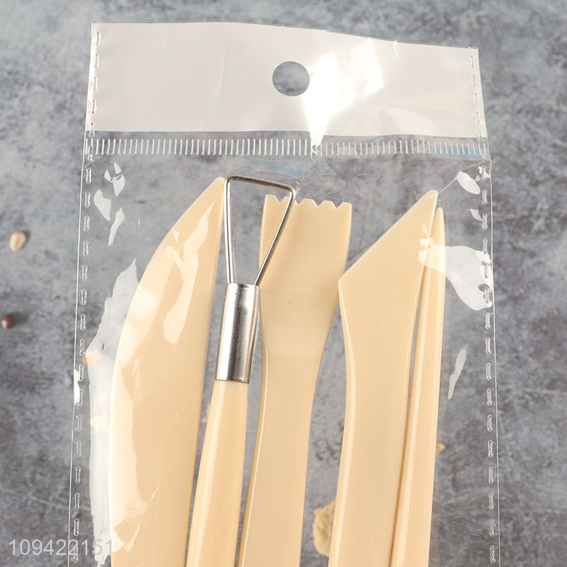 Hot sale 5pcs plastic pottery tool kit