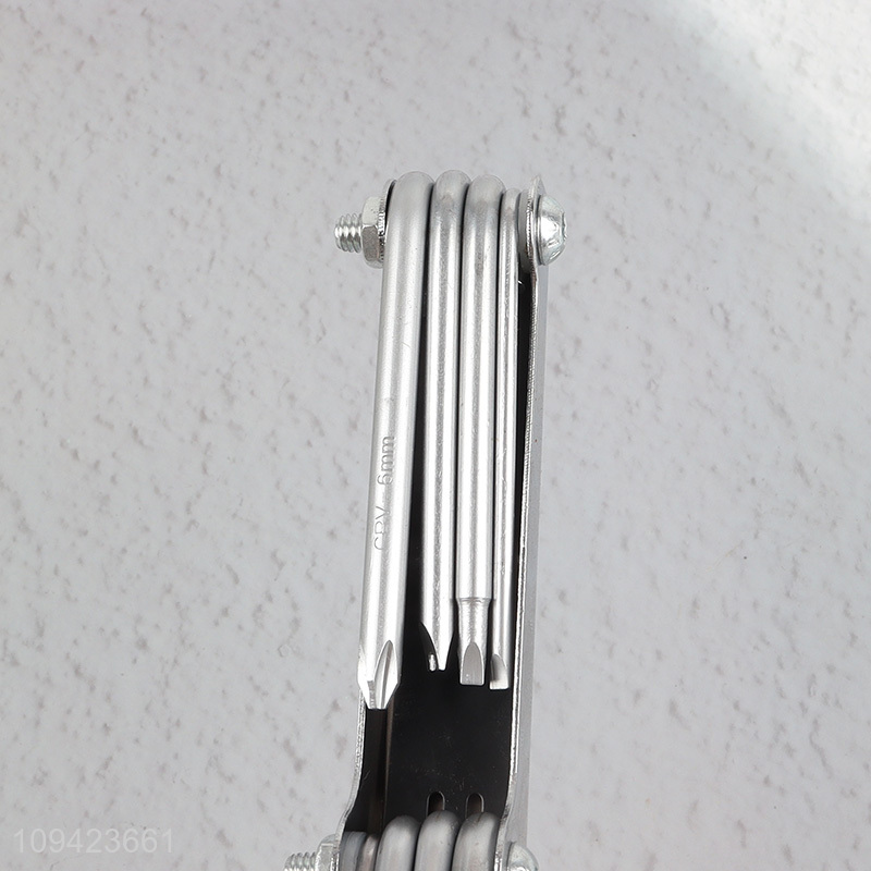 Wholesale Folding Hex Key Set Folding Torx Wrench Set