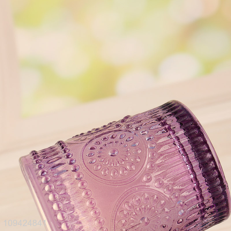 Wholesale glass cup candle scented candle for desktop