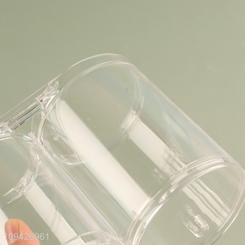 Transparent Makeup Organizer For Cotton Pads And Cotton Swab