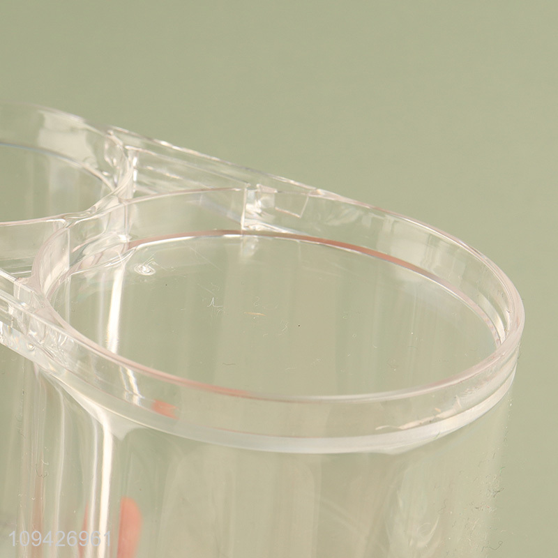 Transparent Makeup Organizer For Cotton Pads And Cotton Swab