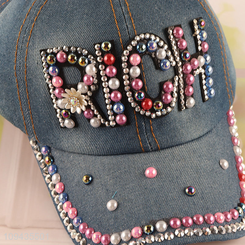 Good price fashion adjustable polyester peaked cap