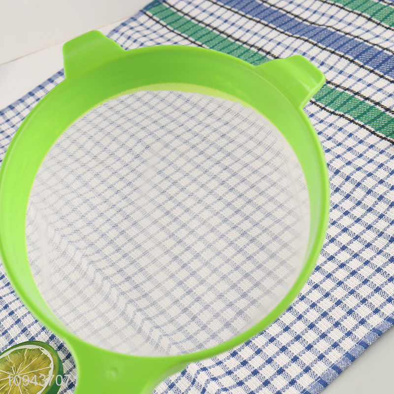 Good price multicolor fine mesh kitchen strainer with handle