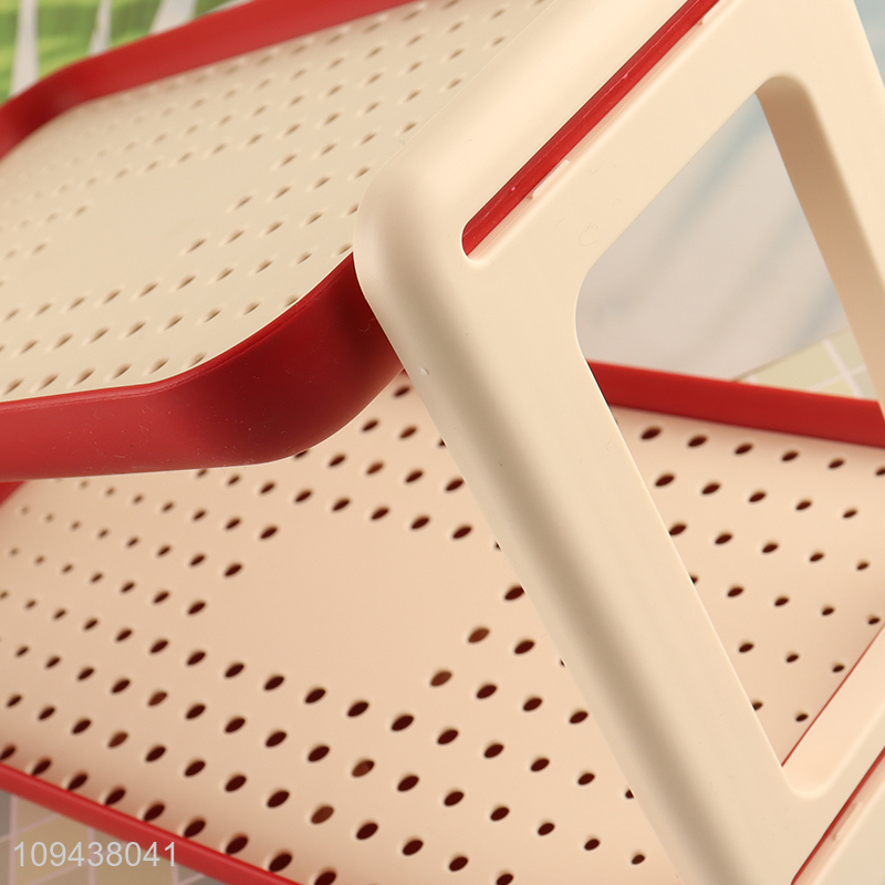Hot Sale Double Layer Drain Rack Bathroom Storage Shelf