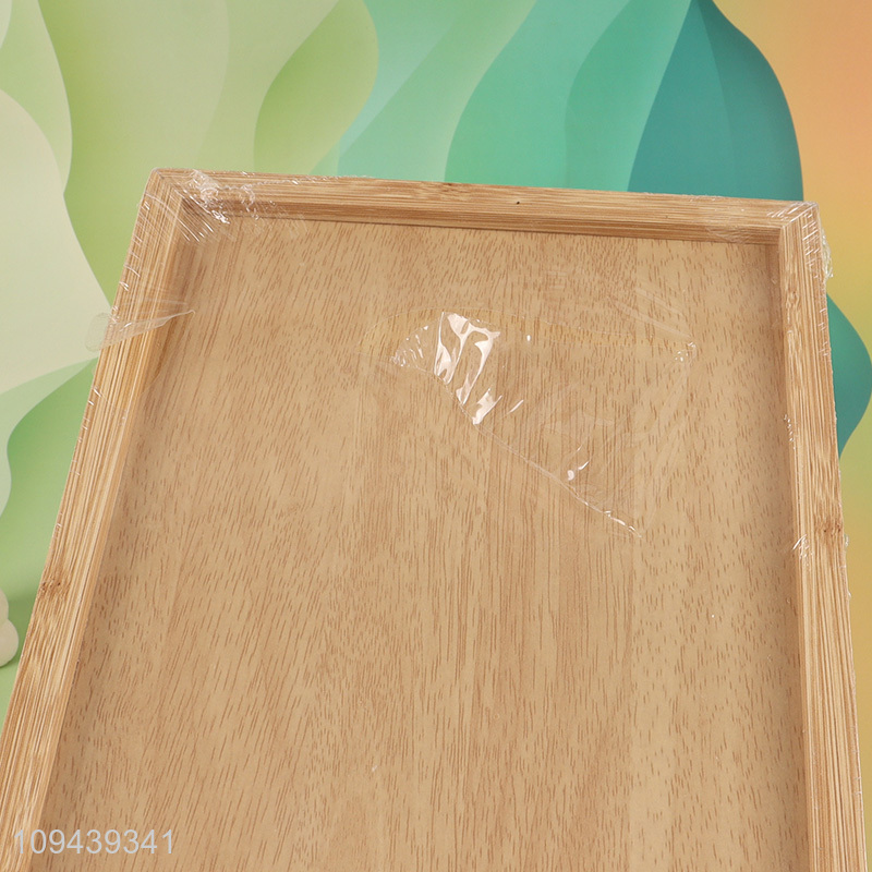 China wholesale rectangle MDF storage tray for food