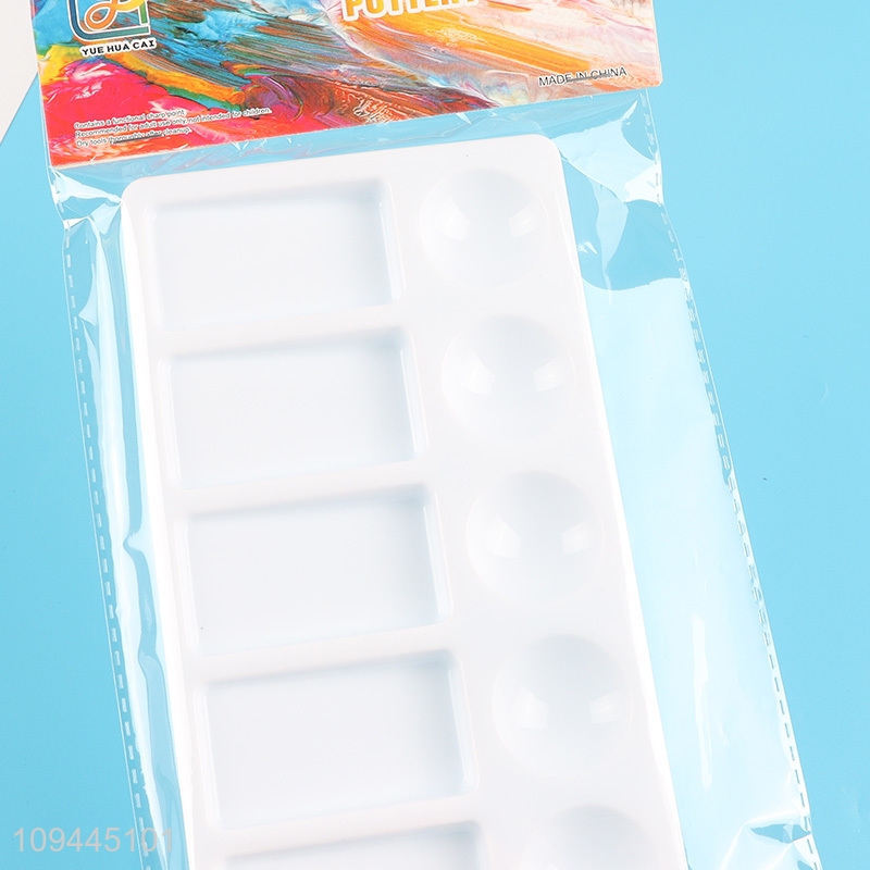 Hot sale plastic art supplies paint palette