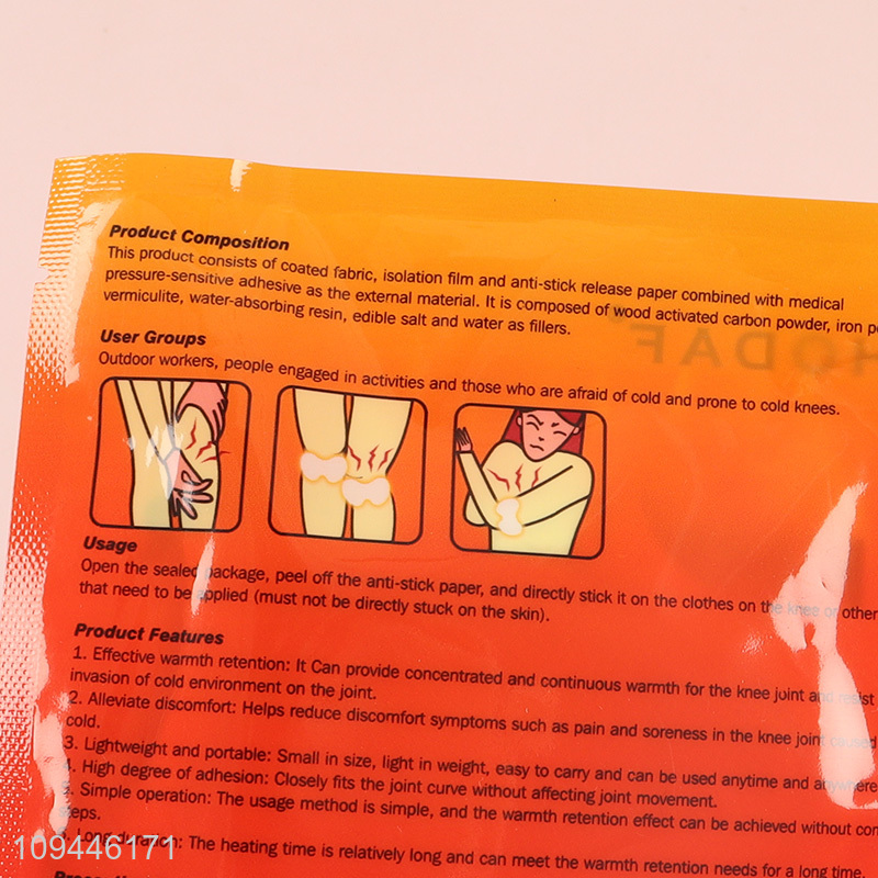 China supplier self-adhesive knee warmer for relief