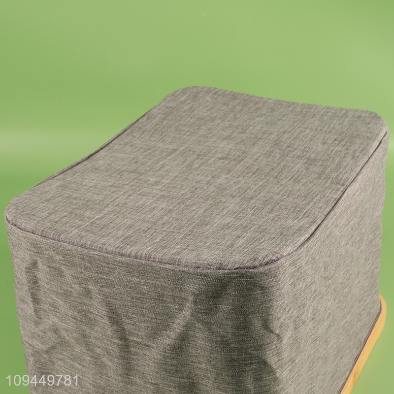 China supplier grey polyester storage basket with handle