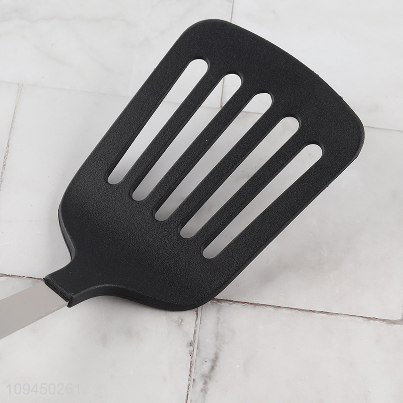 Best selling black nylon slotted spatula for cooking