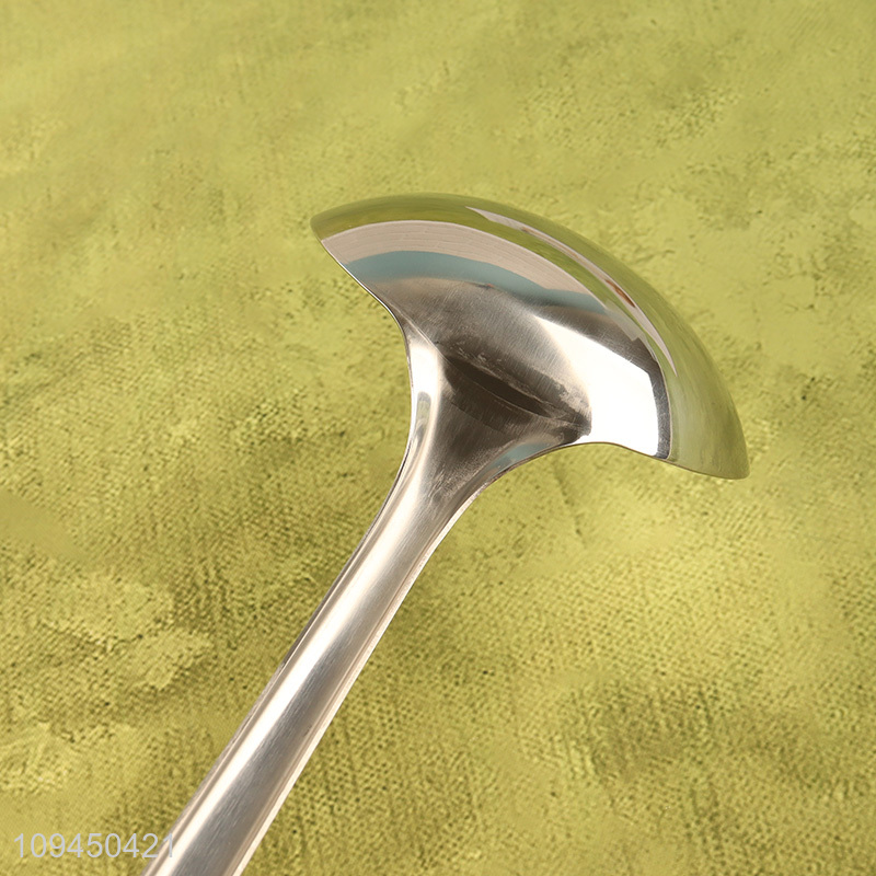 Low price long handle soup ladle for kitchen utensil
