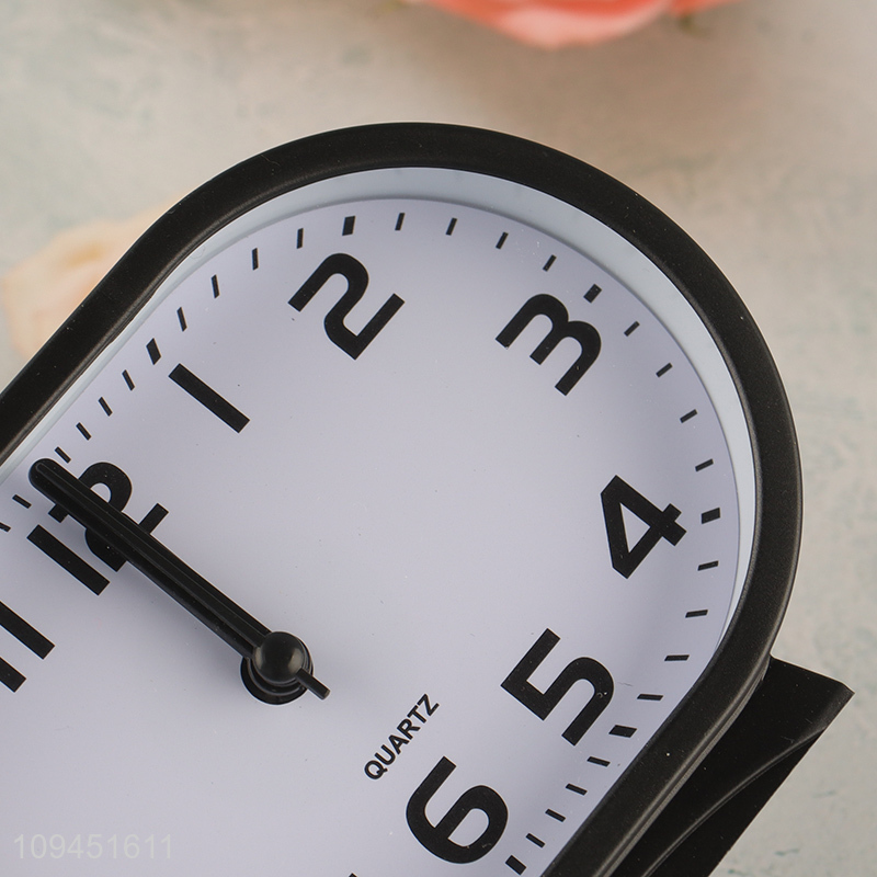 Top selling desktop decor quartz alarm clock wholesale