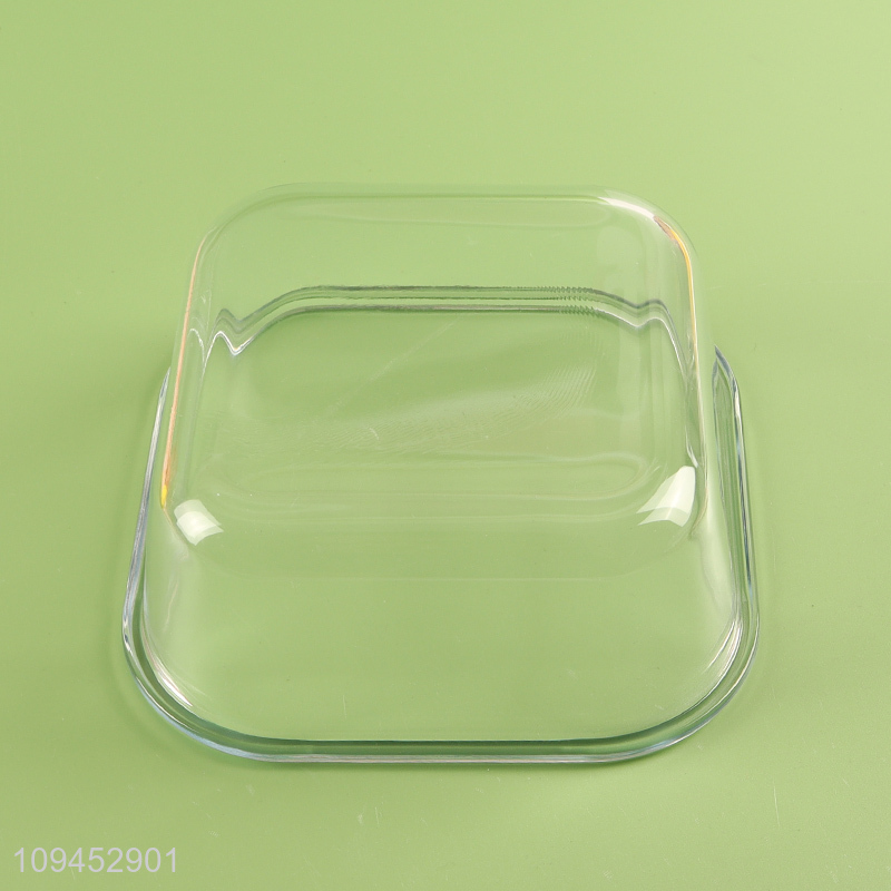New arrival square clear glass preservation box
