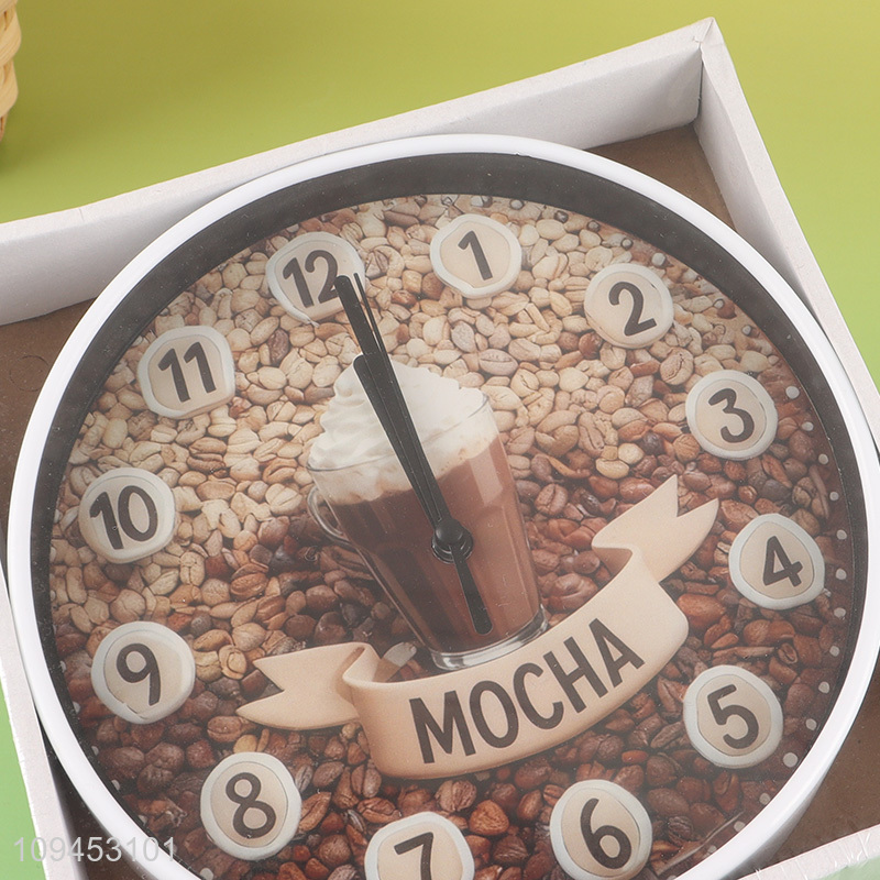 Wholesale round home restaurant wall clocks hanging clocks
