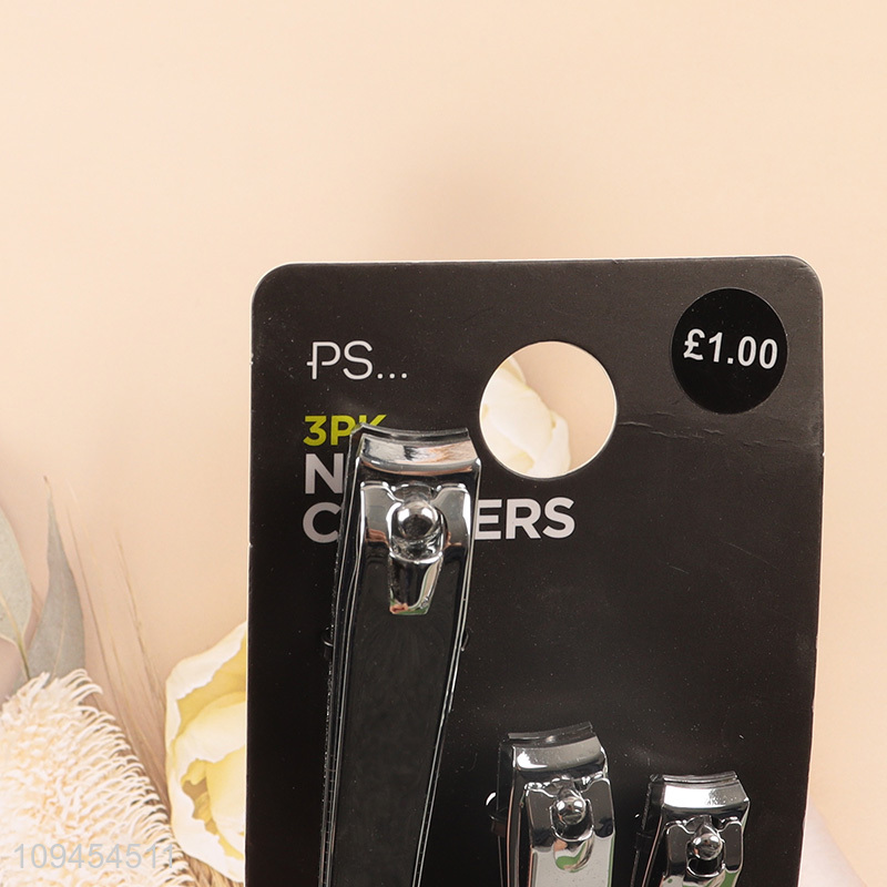 China wholesale 3pcs multi size nail clipper kit