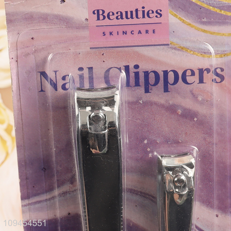 China products 2pcs stainless steel nail clipper set
