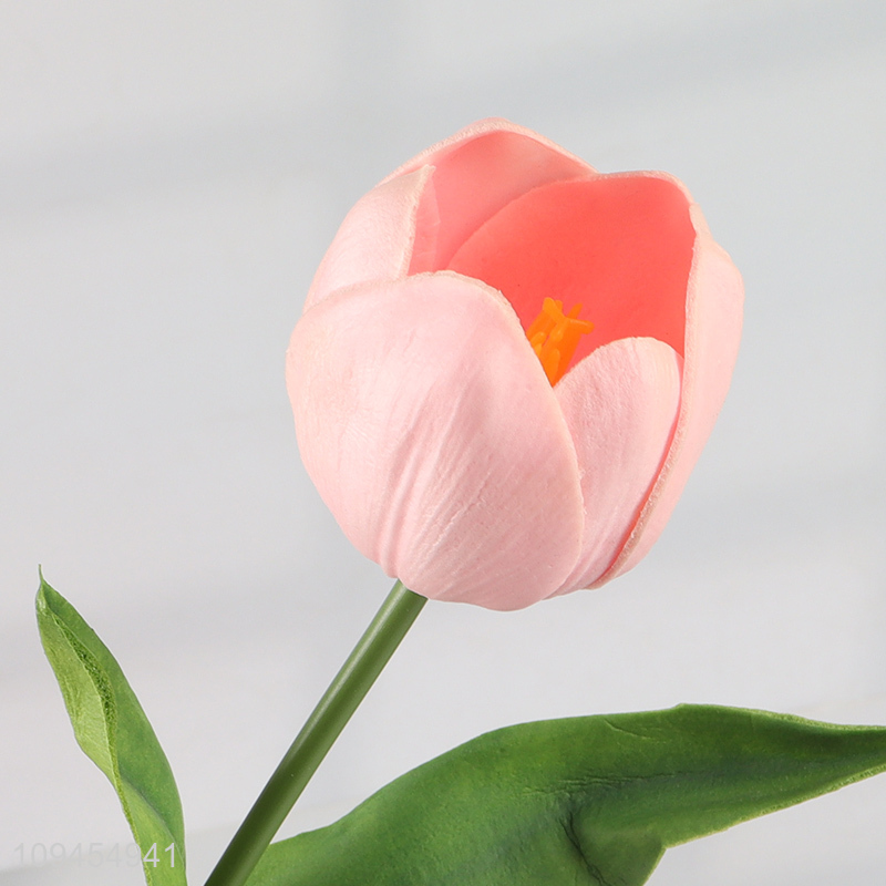 China wholesale pink stem tulip artificial flower
