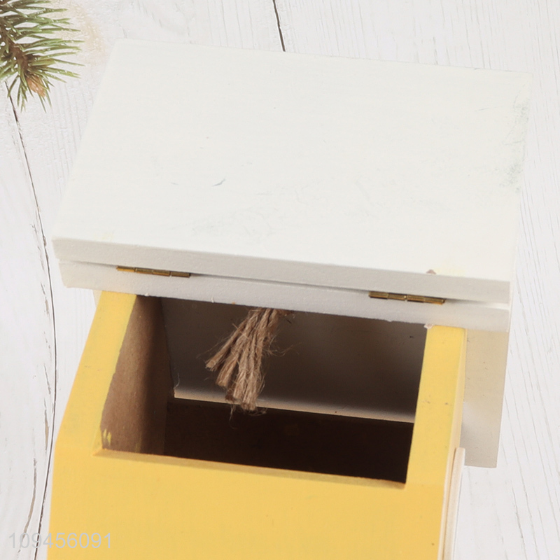 Wholesale wooden hanging bird feeder house