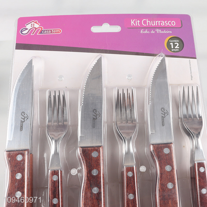 Hot sale 12pcs tableware set knife fork spoon set