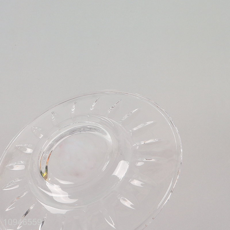 China products clear round plate for sale