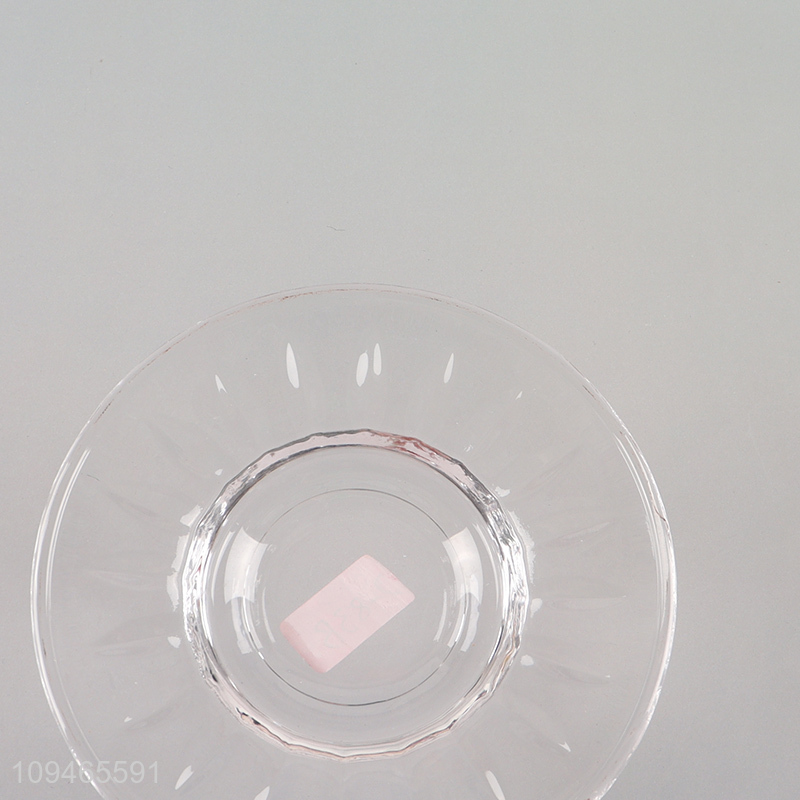 China products clear round plate for sale