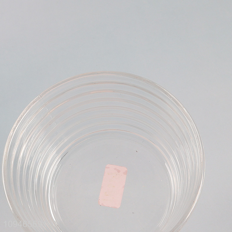 China wholesale clear glass condiment box with lid