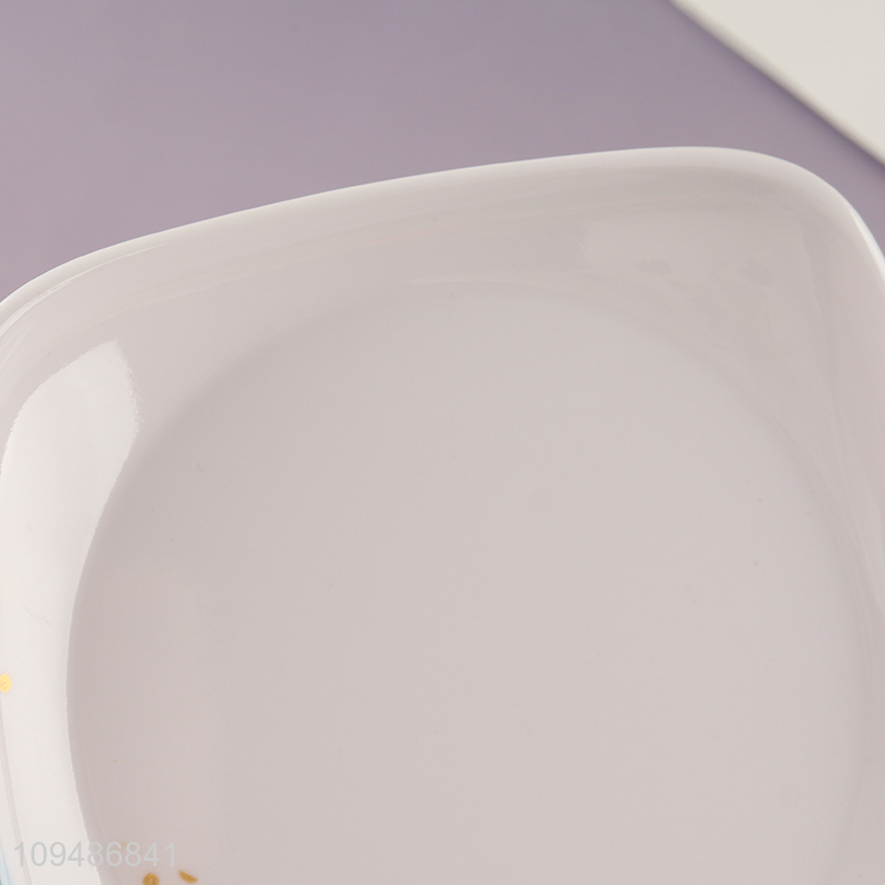 New product 6 inch square plate tableware plate